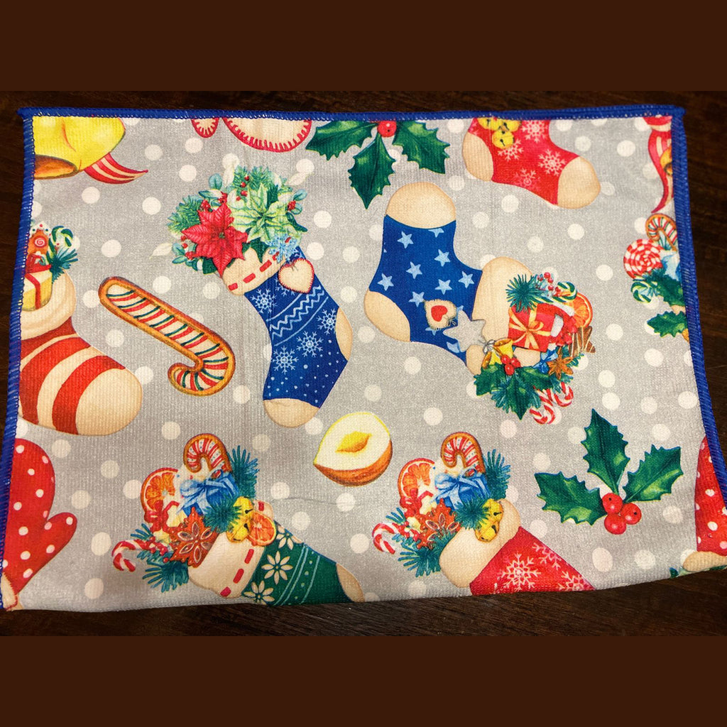 Paños de cocina navidad de microfibra 60x40cms