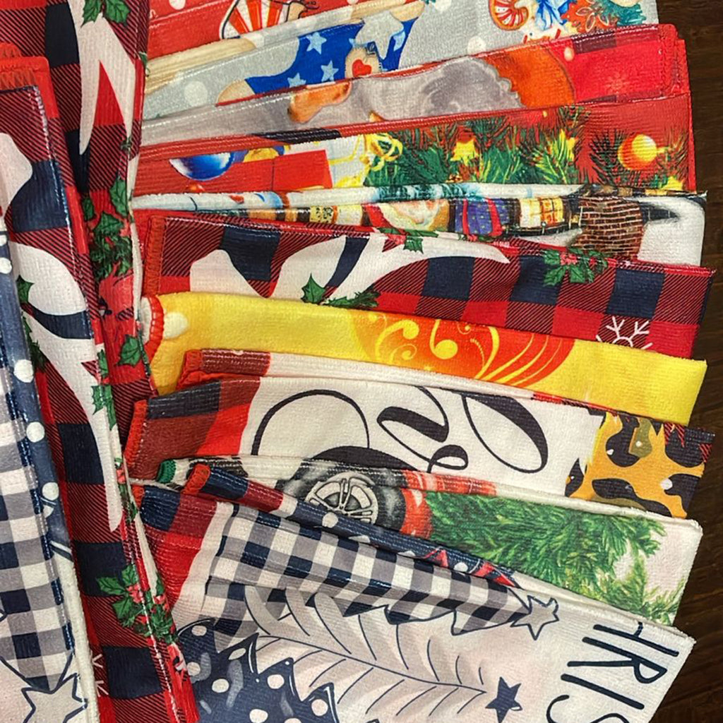 Paños de cocina navidad de microfibra 60x40cms