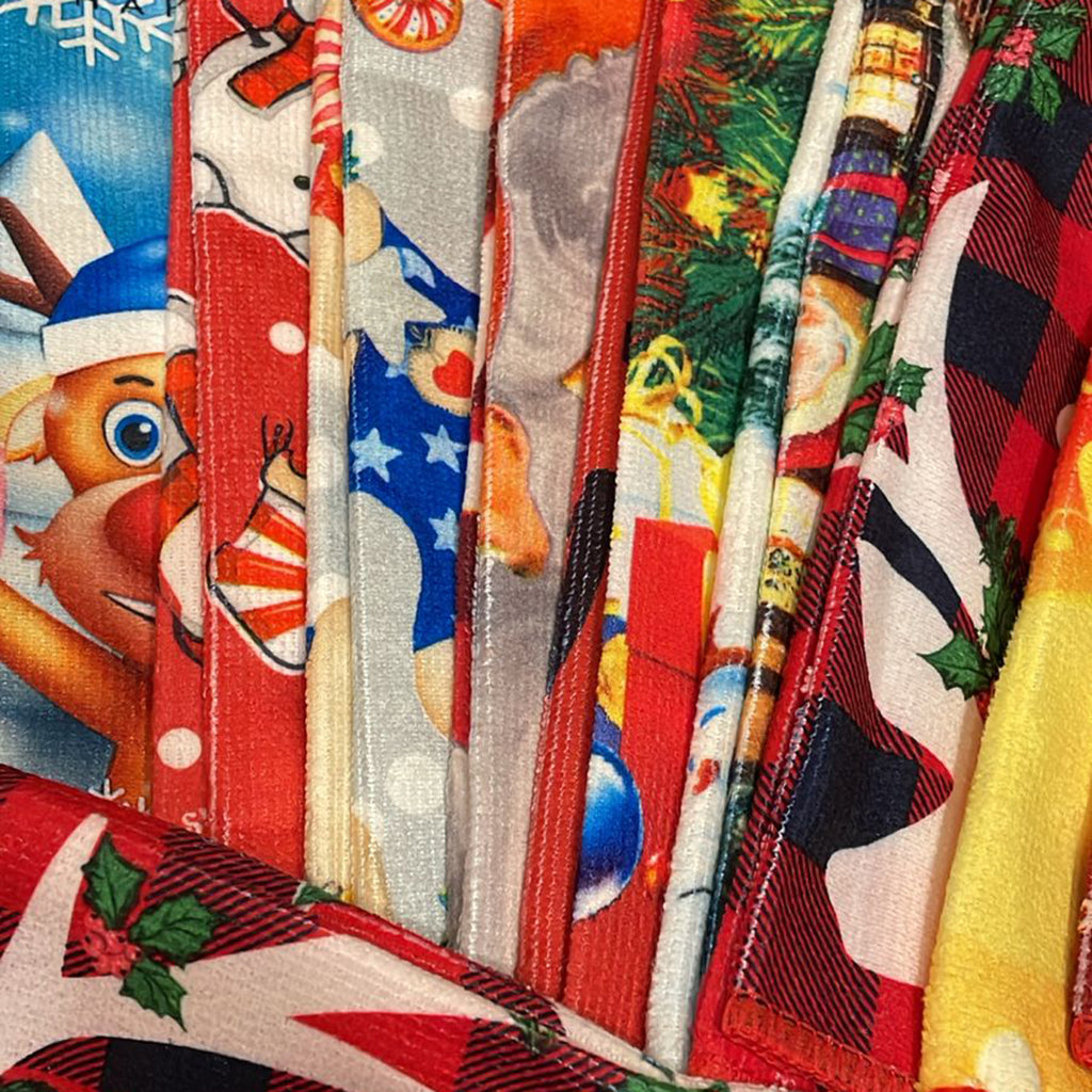 Paños de cocina navidad de microfibra 60x40cms