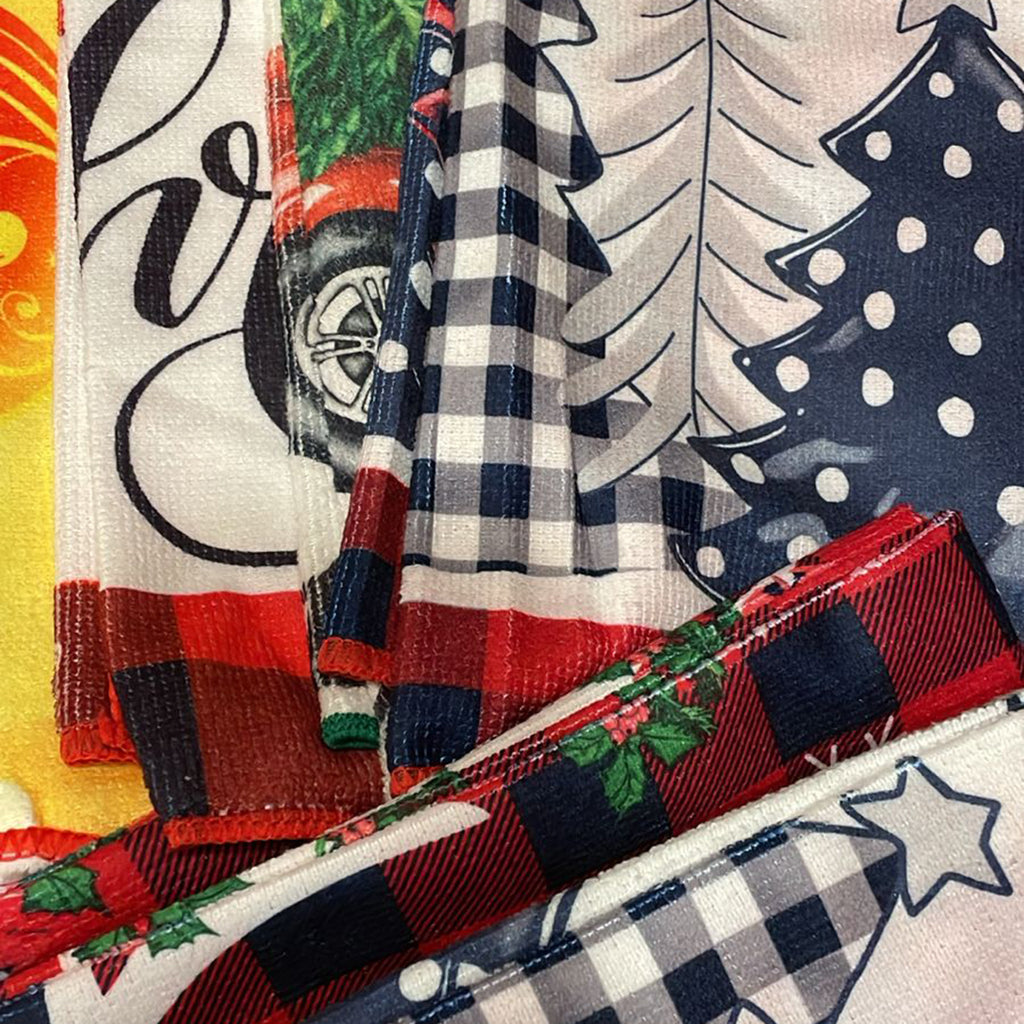 Paños de cocina navidad de microfibra 60x40cms