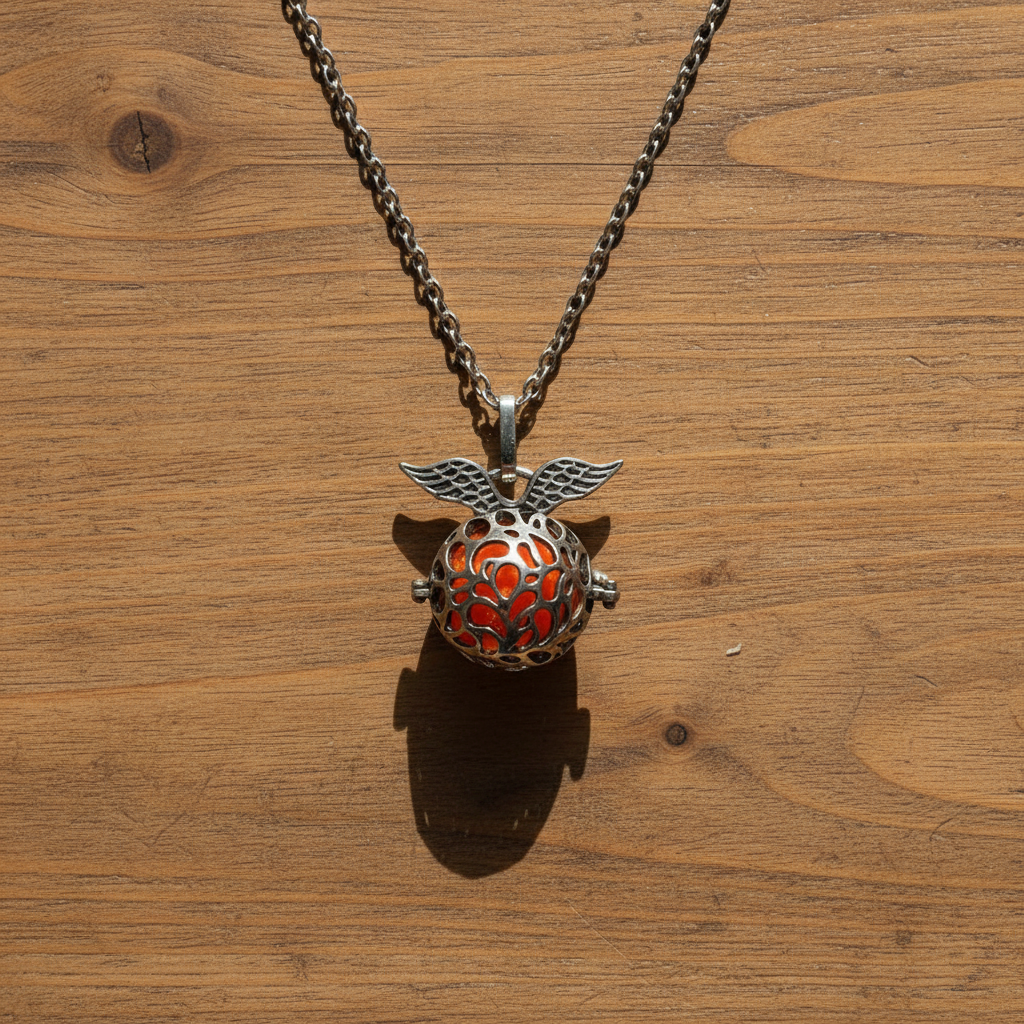 Colgante de acero con piedra