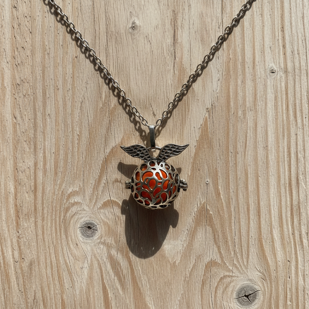 Colgante de acero con piedra